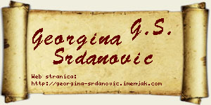 Georgina Srdanović vizit kartica